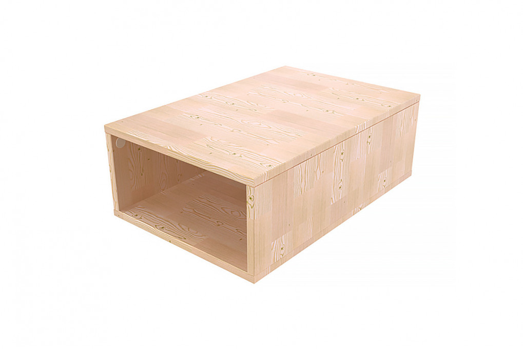 Cube de rangement bois 75x50 cm