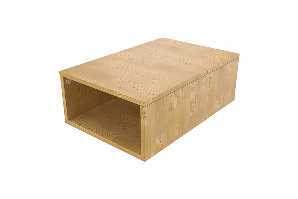 Cube de rangement bois 75x50 cm