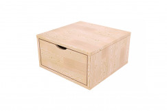 Cubo almacenaje de madera 50x50 cm + cajón