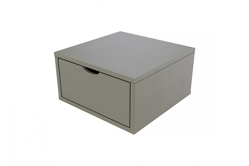 Cubo almacenaje de madera 50x50 cm + cajón