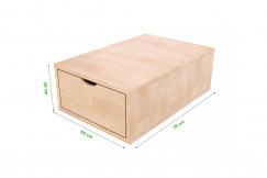 Cubo portaoggetti 75x50 cm + cassetto