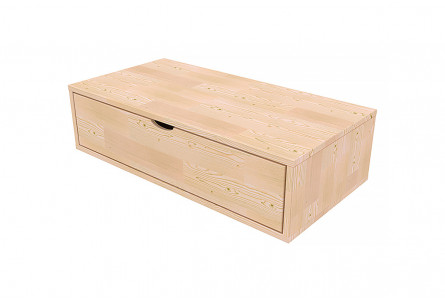 Cube de rangement bois 100x50 cm + tiroir