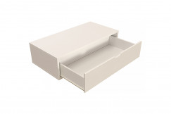 Aufbewahrungswürfel Holz 100x50 cm + Schublade