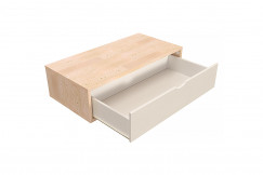 Aufbewahrungswürfel Holz 100x50 cm + Schublade