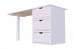 Bureau bois 3 tiroirs Cube