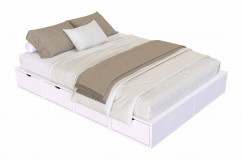 Doppelbett mit stauraum Cube - 140x200