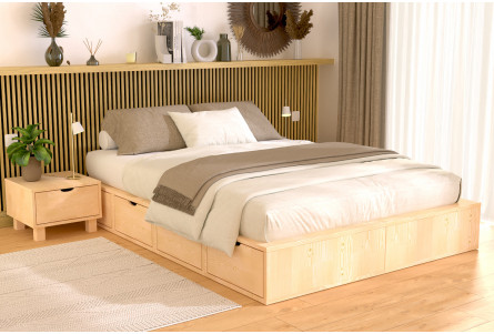 Cama con cajones Cube - 140x200
