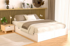 Doppelbett mit stauraum Cube - 140x200