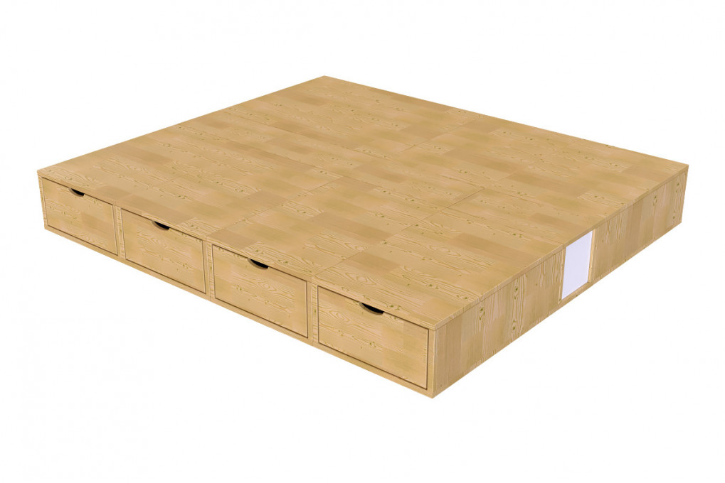 Cama con cajones Cubo - 160x200