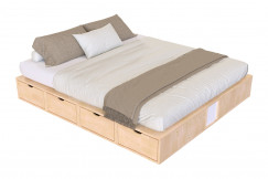 Letto matrimoniale con contenitore Cubo - 160x200