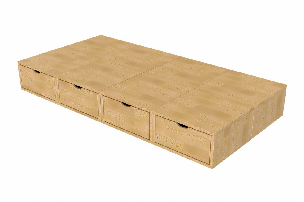 Single bed with drawer 90x200 Cube