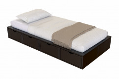 Bett mit Schubladen 90x200 Würfel