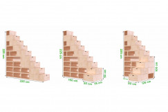 Staircase with storage 225 cm