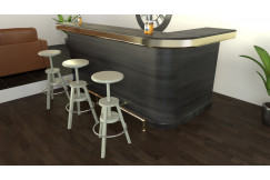 Tabouret de bar bois à vis