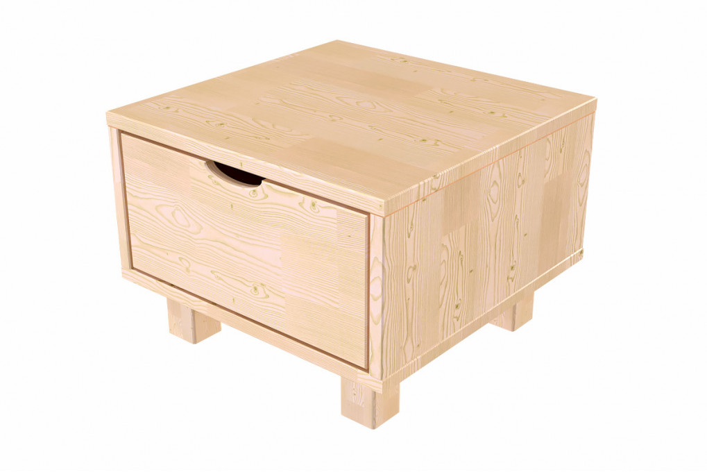 Comodino camera da letto con cassetto Cubo