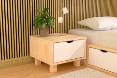 Comodino camera da letto con cassetto Cubo