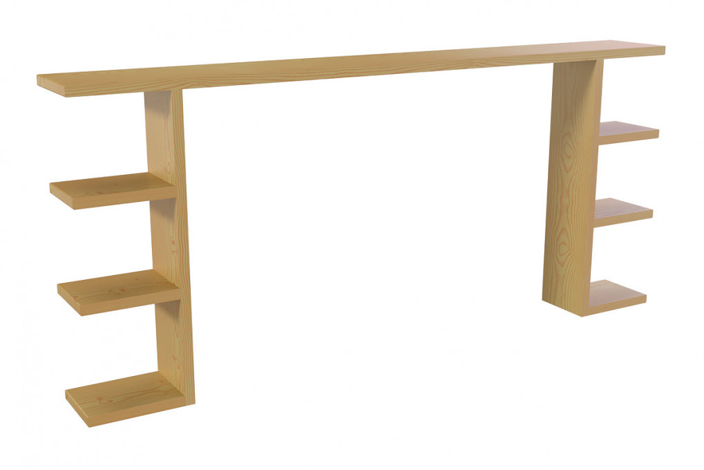 Option rangement arrière pour tête de lit bois