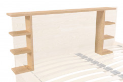 Opzione di riporre sul retro per la testiera in legno