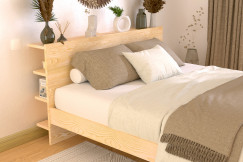 Opzione di riporre sul retro per la testiera in legno