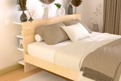 Opzione di riporre sul retro per la testiera in legno