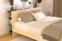 Opzione di riporre sul retro per la testiera in legno