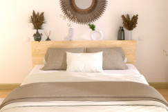 Opzione di riporre sul retro per la testiera in legno