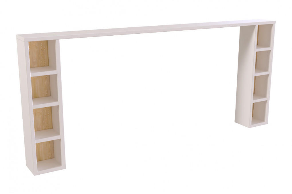 Opzione di stoccaggio con nicchie regolabili per la testiera