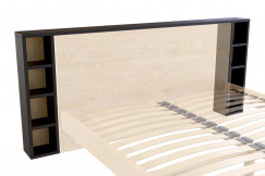 Opzione di stoccaggio con nicchie regolabili per la testiera