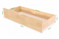 Cajón de madera para cubo 100