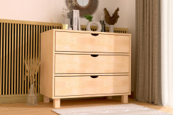 Cube Holzkommode mit 3 Schubladen