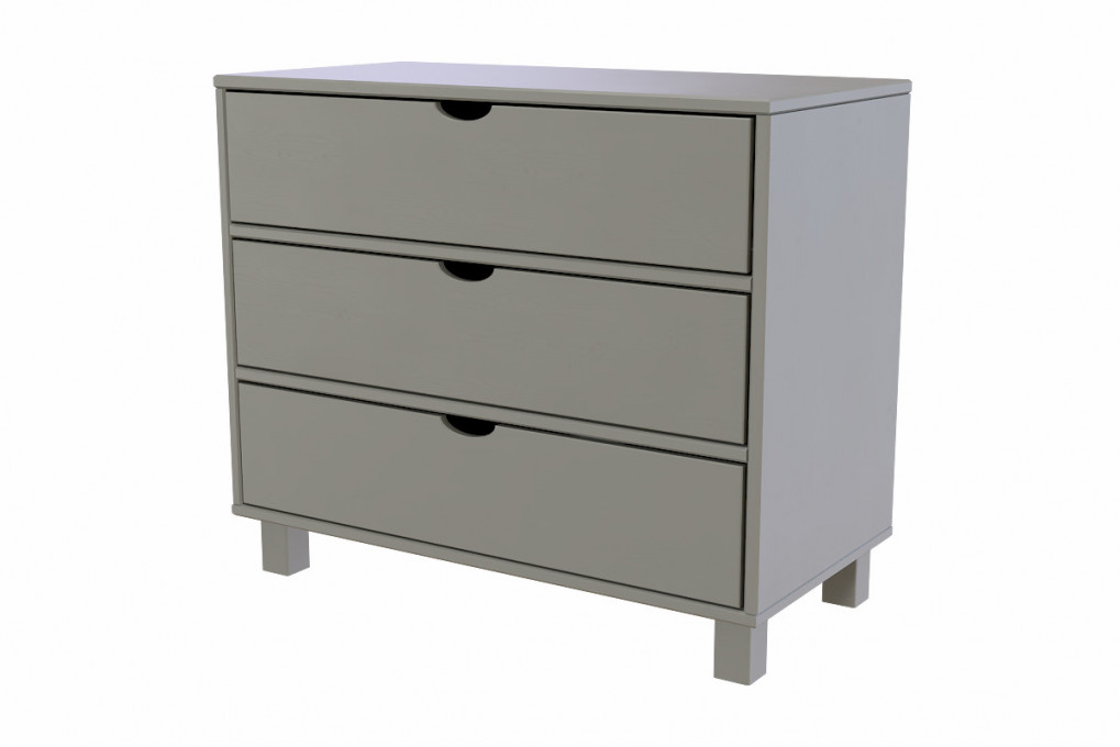 Cassettiera legno 3 cassetti Cubo