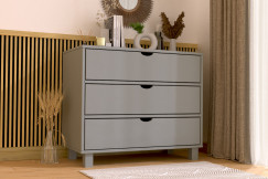 Cassettiera legno 3 cassetti Cubo