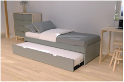 Wooden trundle bed 80x200 Malo