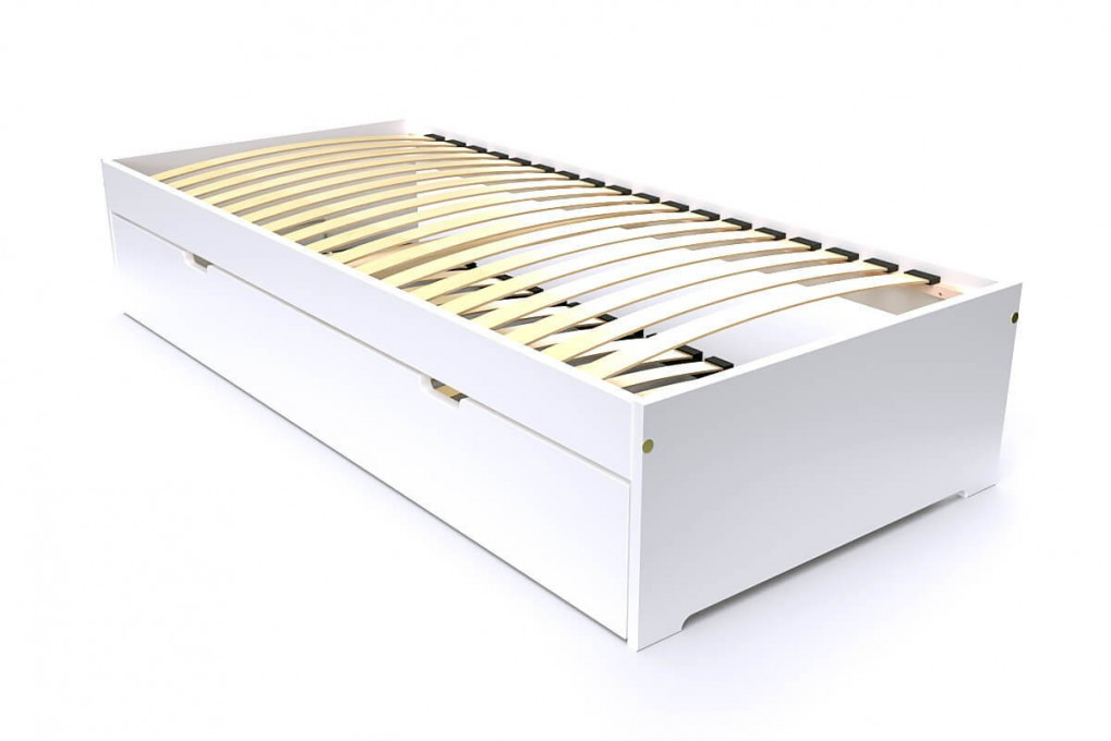 Lit gigogne 90x200 Malo pin massif