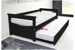 Trundle bed 90x200 Topaze in solid pine