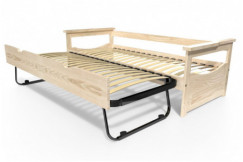 Letto estraibile 90x200 Topaze pino massiccio