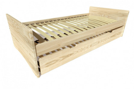 Letto estraibile 90x200 ABC pino massiccio