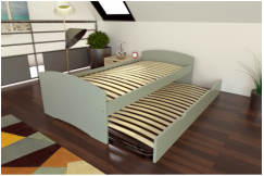 Cama nido 90x200 Happy pino macizo