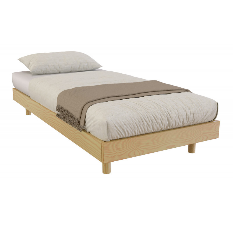 Lattenrahmen 90x200 Kit France aus Massivholz – satiniert honigfarben lackiert