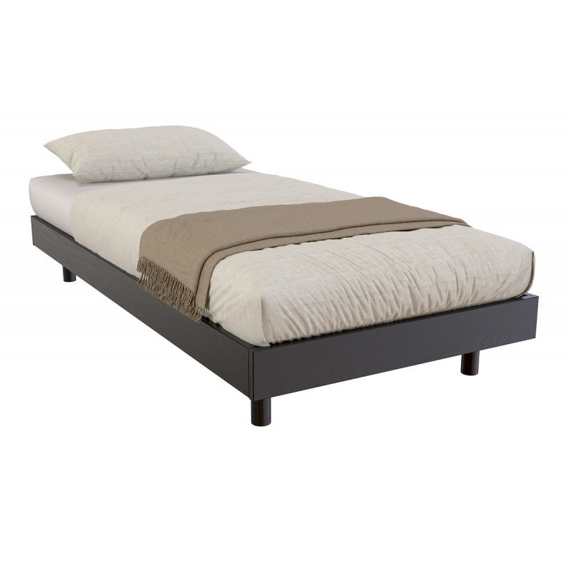 Lattenrahmen 90x200 Kit France aus Massivholz – schwarz satiniert