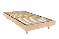 Sommier à lattes 1 place bois Kit France - 90x190