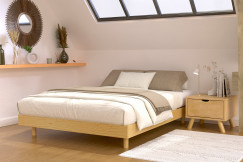 Rete a doghe di legno per 2 persone Kit France - 140x190