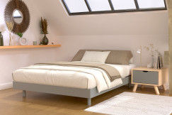 Rete a doghe di legno per 2 persone Kit France - 140x200