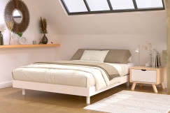 Somier 160x200 de madera maciza Kit France