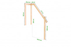 Option stair banister for cube staircase