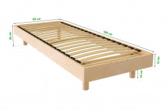 Sommier à lattes 70x190 bois Kit France