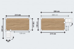 Lit Mezzanine adulte 120x200 bois + échelle hauteur réglable Alpage