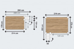 Lit Mezzanine adulte 160x200 bois + échelle hauteur réglable Alpage