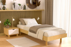 Wooden slat bed 80x190 Kit Noé