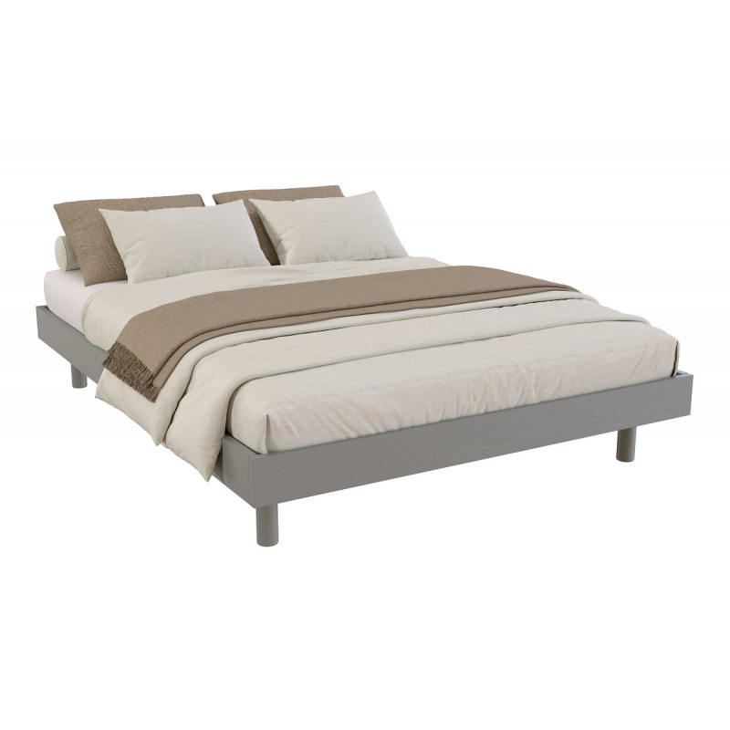 cama 140x200 Kit Noé barniz gris